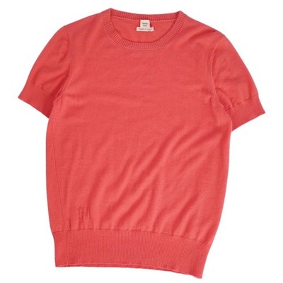 Hermes Knit Sweater Short Sleeve Cashmere Top Womens 38 (equivalent Used MOLO-0