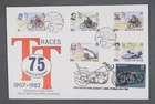 MayfairStamps Isle of Man FDC 1982 Nakano Perfin TT Motorcycle Races Anniversary