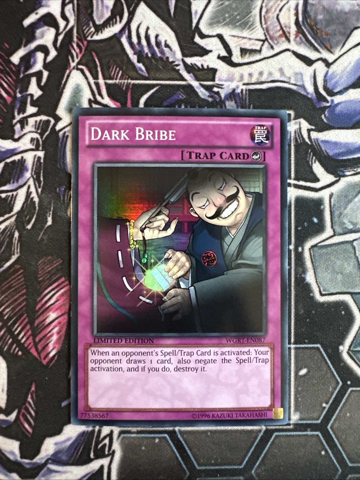 Dark Bribe WGRT-EN087 YuGiOh War of the Giants Reinforcements trading card — raw and PSA graded price guide