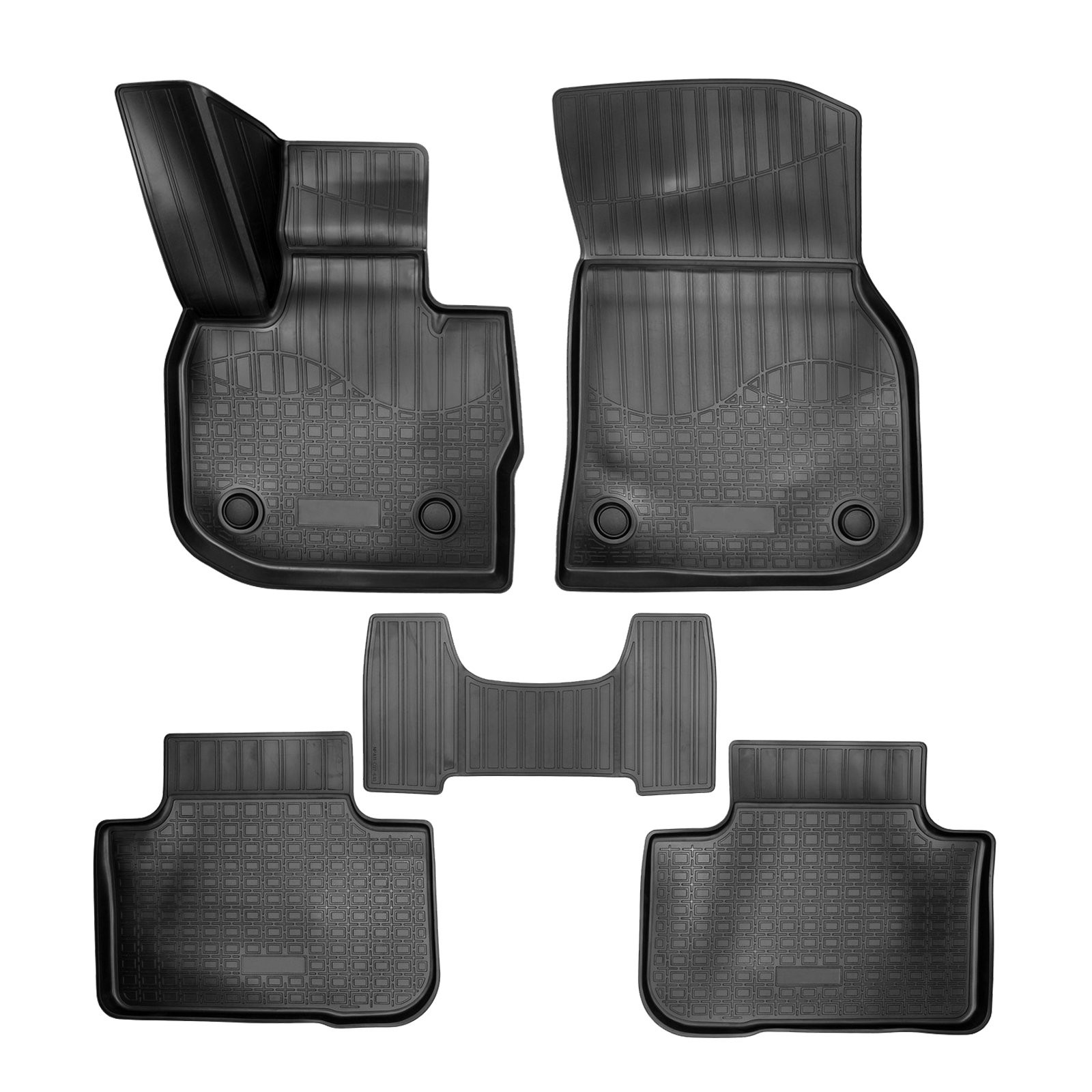 Tapis caoutchouc 3D étanche à bords hauts pour l'hiver sur BMW X4