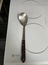 Imperial  Veri Sharp  SOLID Serving Spoon Wood Handle 11.5” vintage