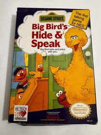 Sesame Street Big Bird's Hide & Speak NES Nintendo Complete CIB
