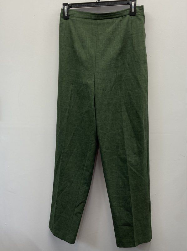 Vintage 90s Sage Harbor Women's Green Textured Tapered Leg Pants Size 8