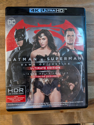 Batman V Superman: Dawn of Justice (4K Ultra HD, DVD, 2016) Ultimate Edition