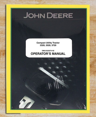#ad John Deere 3320 3520 3720 Tractor Owners Operators Manual OMLVU25574 $53.95