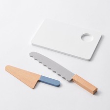 Japanese Wooden Play Food Kitchen Utensils Set D - Standard Products Japan Toy