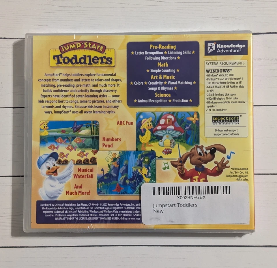 JumpStart Toddlers (2007 Knowledge Adventure CD-ROM) Educational - New Sealed - Image 2 of 4