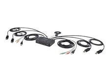 StarTech.com 2-Port Dual-Monitor DisplayPort Cable KVM C2-DD46-UA2-CBL-KVM