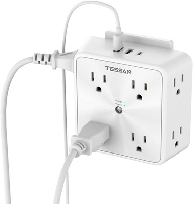 Surge Protector 8 Outlet Extender,  Multi Outlet Splitter with 3 USB Wall Charge