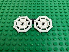 2x LEGO White Modified Plate 2x2 Bar Frame Octagonal 6289 6290 6958 6982 #30033