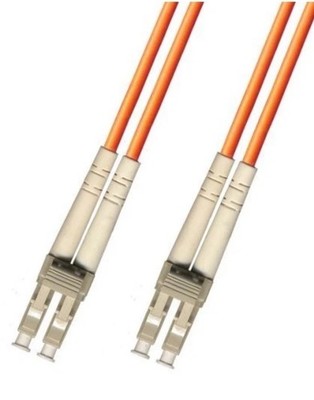 30 Meter Multimode Duplex Fiber Optic Cable (50/125) LC-LC Orange