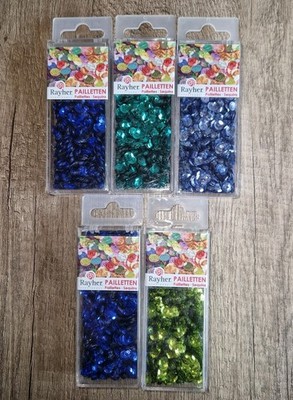 5x 4000 Rayher Bastelpailetten 6 mm   DIY Deko & Handarbeit Pailetten Basteln 
