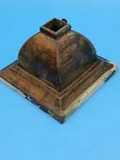“Antique Brass Newel Post Finial Base – Victorian Light Cover Parts 