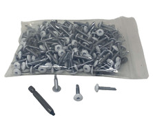 500 Pack White 1" Inch Torx Self Tapping Sheet Metal Cargo Trailer Screws