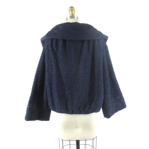 goud Tsumori 2 en Japan metallic Chisato ritssluiting jasje marineblauw met qSXwdSr