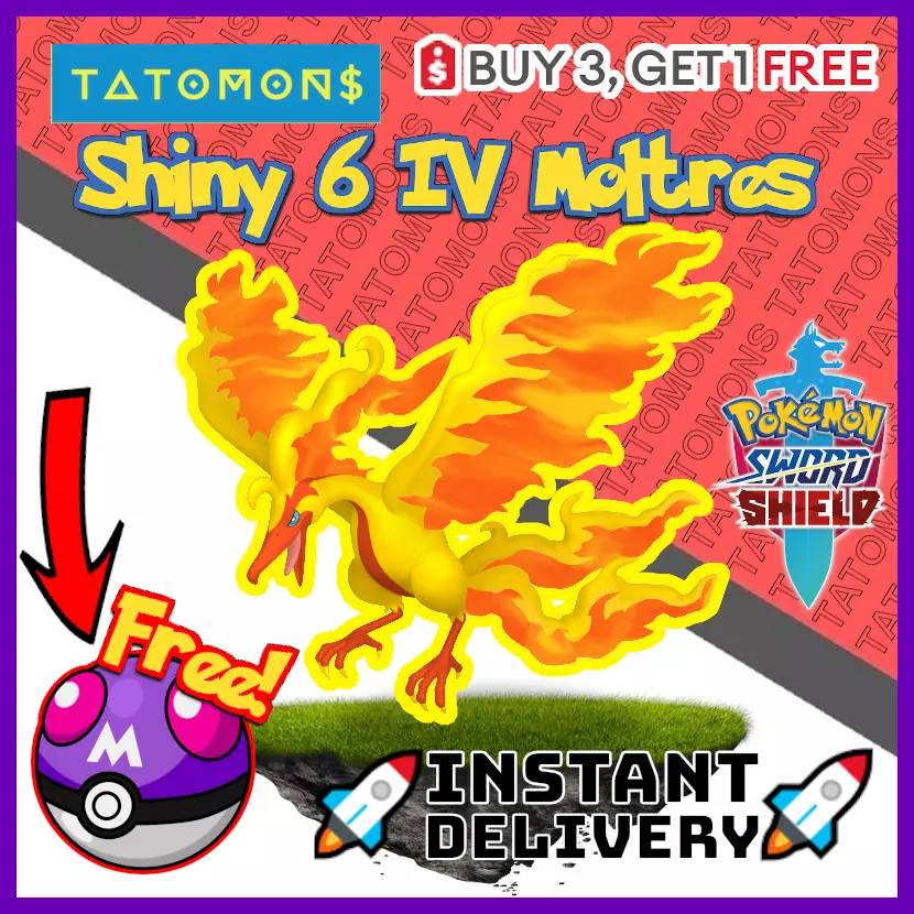 ✨ Moltres (Galar) ✨ Pokemon Sword and Shield Perfect IV 🚀 Fast Delivery 🚀