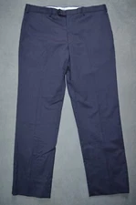 Zanella Pn12 Men’s Blue Wool Dress Pants US Size 36x30 Made in Italy Flaw*