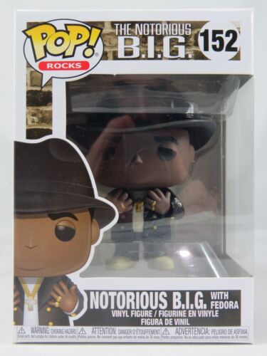 Rocks Funko Pop - Notorious B.I.G. with Fedora - No. 152 - Free Protector - Picture 1 of 12