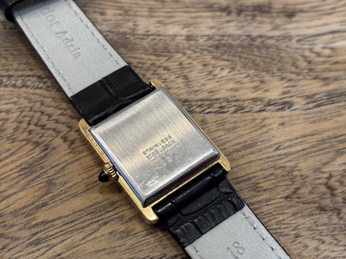 Vintage Raymond Weil Geneve 651 Black Lacquer Dial Tank Manual