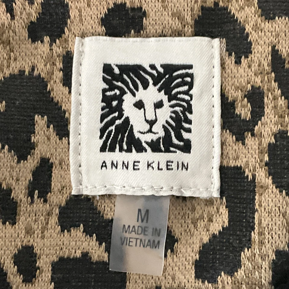 Anne Klein Cape Women's Sz M Animal Print Cloak Overcoat Old Money Mob Wife - Image 3 of 4