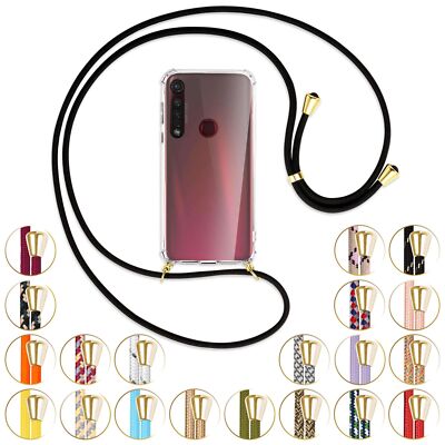 Handykette (G) für Motorola Moto G8 Plus Umhängehülle mit Band Case