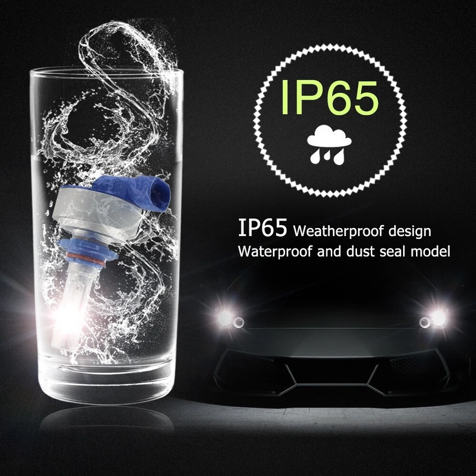 Indicator Light Lamp 6500K White CREE LED Headlight Bulb 2Pcs 36W COB LED Bulb - Image 3 of 4