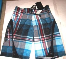New O'NEILL sz 28 board shorts swim trunks blue black SUPERFREAK 4 WAY STRETCH