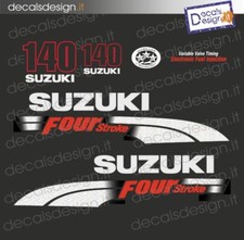 Adesivi motore marino fuoribordo Suzuki 140  four stroke gommone barca stickers