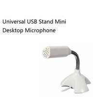 Universal USB Stand Mini Desktop Microphone Noise-cancelling For or Skype