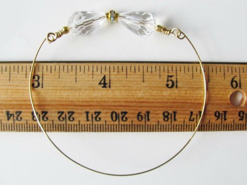 Pulsera Dama de honor Cristal Transparente Novia Boda Fiesta Regalo Apilable Dolinado Hielo - Imagen 5 de 5
