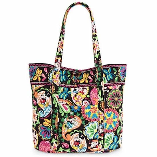 New Disney Exclusive Vera Bradley Midnight with Mickey Black Tote Bag Purse