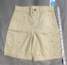 CARTERS KHAKI ADJUSTABLE WAIST SHORTS- BOYS SIZE 7-NEW WITH TAGS