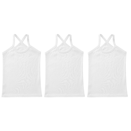 Kids Girls 3Pcs/Set Daily Wear Vest Spaghetti Straps Y-Back Camisole Casual - Picture 85 of 102