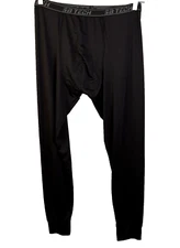 SB Tech Base Layer Pants Men's Large Black Activewear Stretch Performance