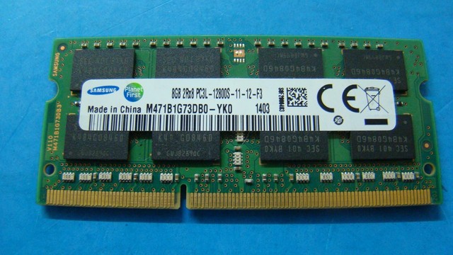 8gb Samsung Ddr3 Pc3l-12800s M471b1g73db0-yk0 SODIMM Laptop Memory RAM for  sale online | eBay