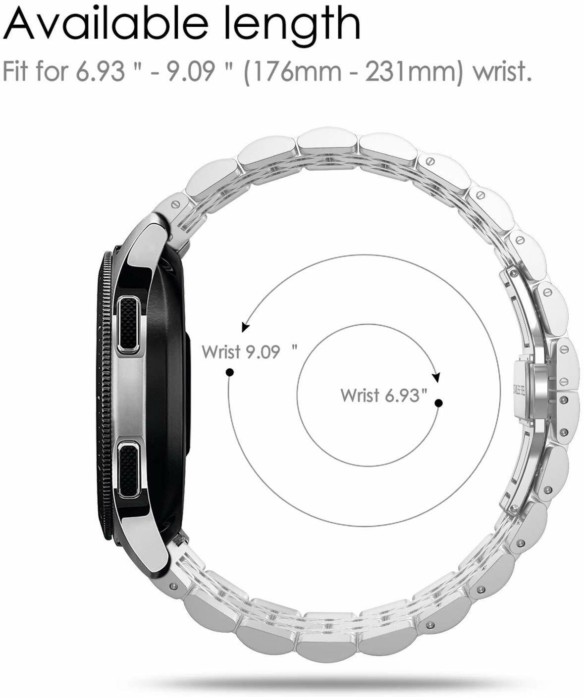 22mm 20mm Edelstahl Armband Für Samsung Galaxy Watch 4 Classic 46mm/ Watch 46mm eBay