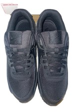 air max 90 triple black on feet