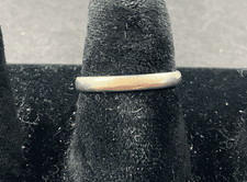 Sterling Silver Simple Band Ring Size 6  Minimalist Fine Jewelry 1.9g