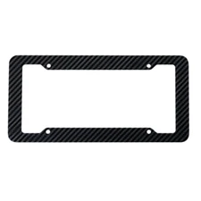 1 Piece Carbon Fiber License Plate Frames Tag Cover Holder Universal