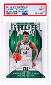 2019 Panini Donruss Giannis Antetokounmpo Franchise Futures #14 PSA 9