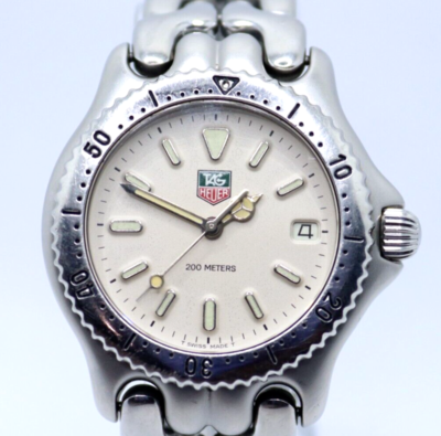 N Mint+] TAG Heuer S99.013M s/el SEL Beige Dial 34mm Quartz Boys 