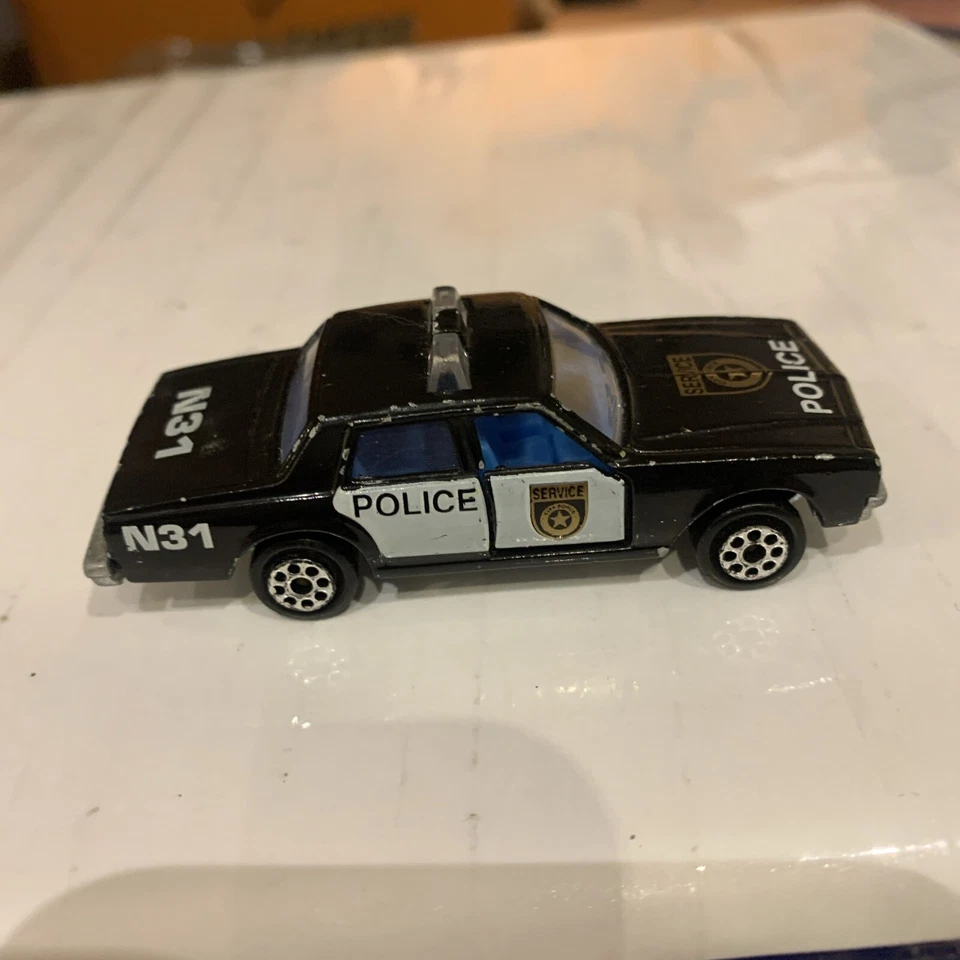 Used Majorette Chevrolet Police Car No.240 Rare Black Version Diecast Collectors - Image 3 of 4