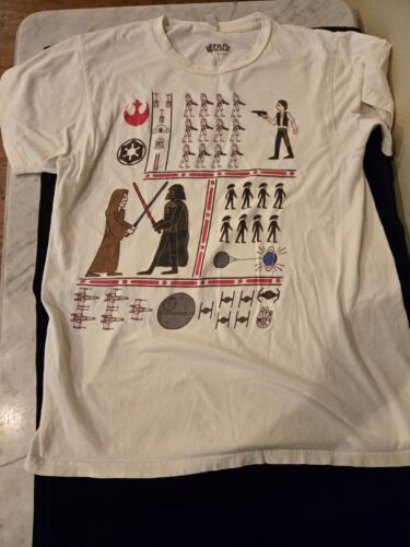Men's Star War Hieroglyphics M tee shirt