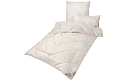 Bettdecke Sommer KBT Merino Schafschurwolle mit Zirbe BIO KBA