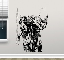 Deadpool Punisher Wall Decal Superheroes Vinyl Sticker Comics Decor Mural 143zzz