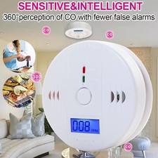 Rilevatore CO Rilevatore Monossido di Carbonio 10 Anni Allarme 85dB Allarme Display LCD Batteria