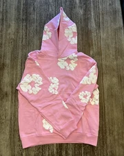 denim tears hoodie size large PINK