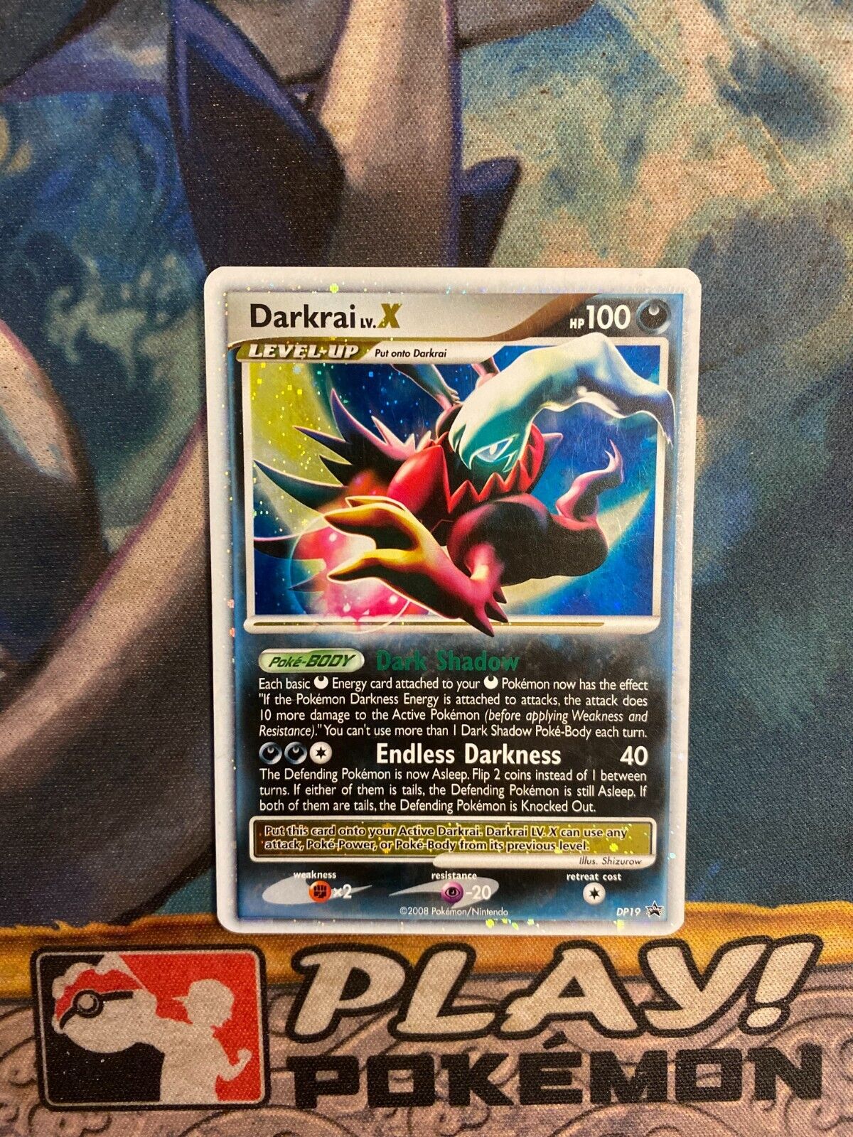 Pokemon Diamond & Pearl Ultra Rare Promo Card - Darkrai LV.X DP19