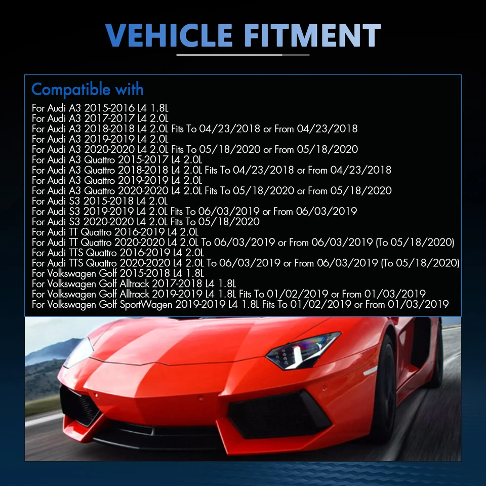 NUEVO Intercooler 5Q0145803K Para Audi A3 S3 VW Volkswagen Golf GTI 1.8L 2.0L Turbo Foto 3 de 4