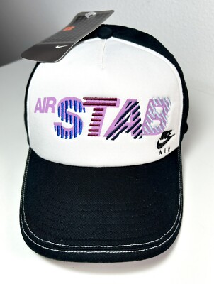 Vintage Nike Air Stab Stretch Flex Fit Cap S/M Sample Unreleased Hat Y2K 2000s